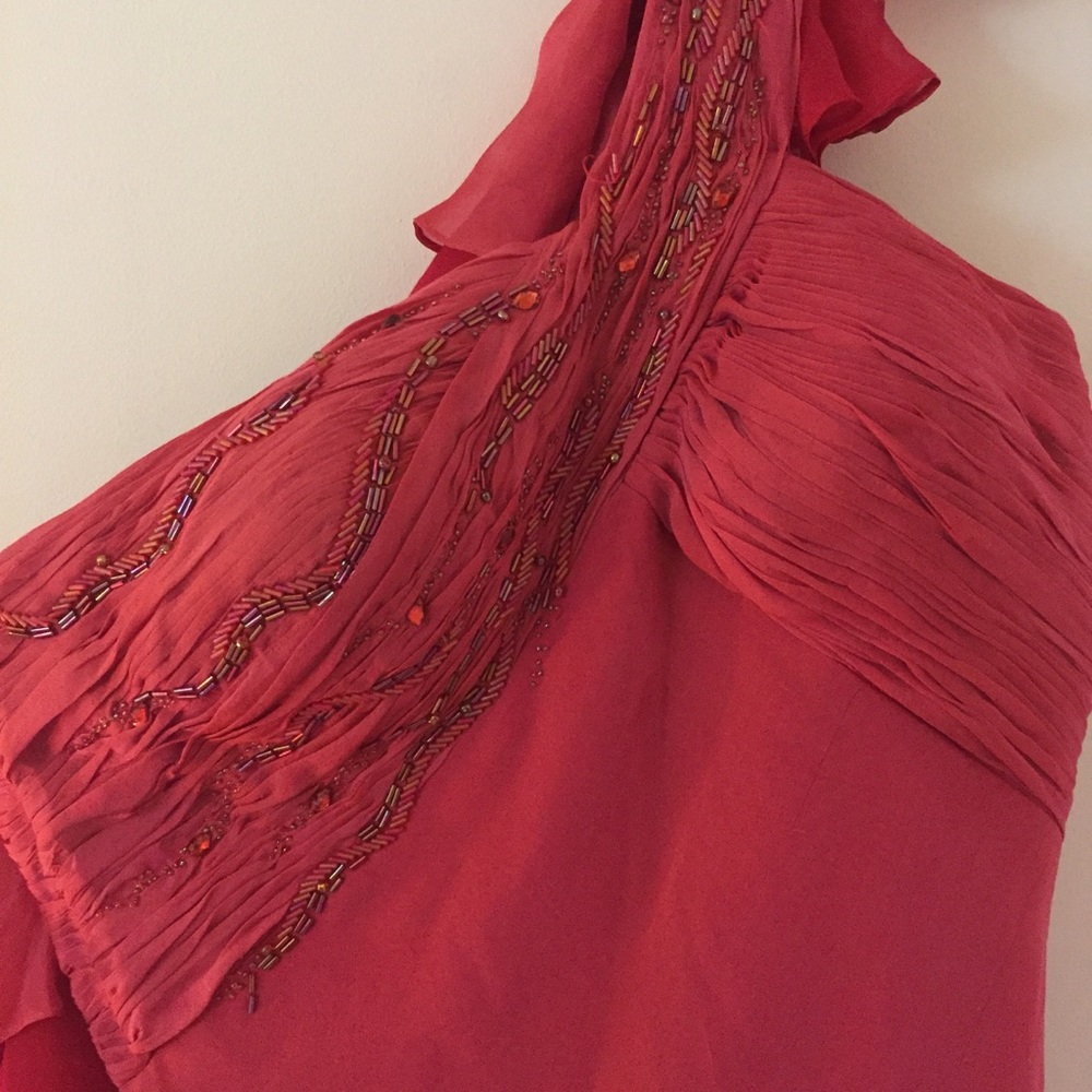 Gorgeous Red Silk Gown